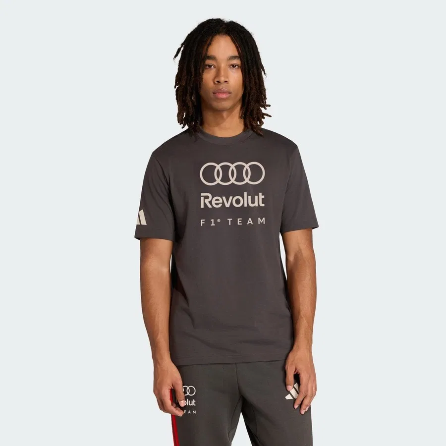 Футболка с принтом Performance KE6122 Audi Revolut F1 Team DNA Graphic Tee adidas, Черный