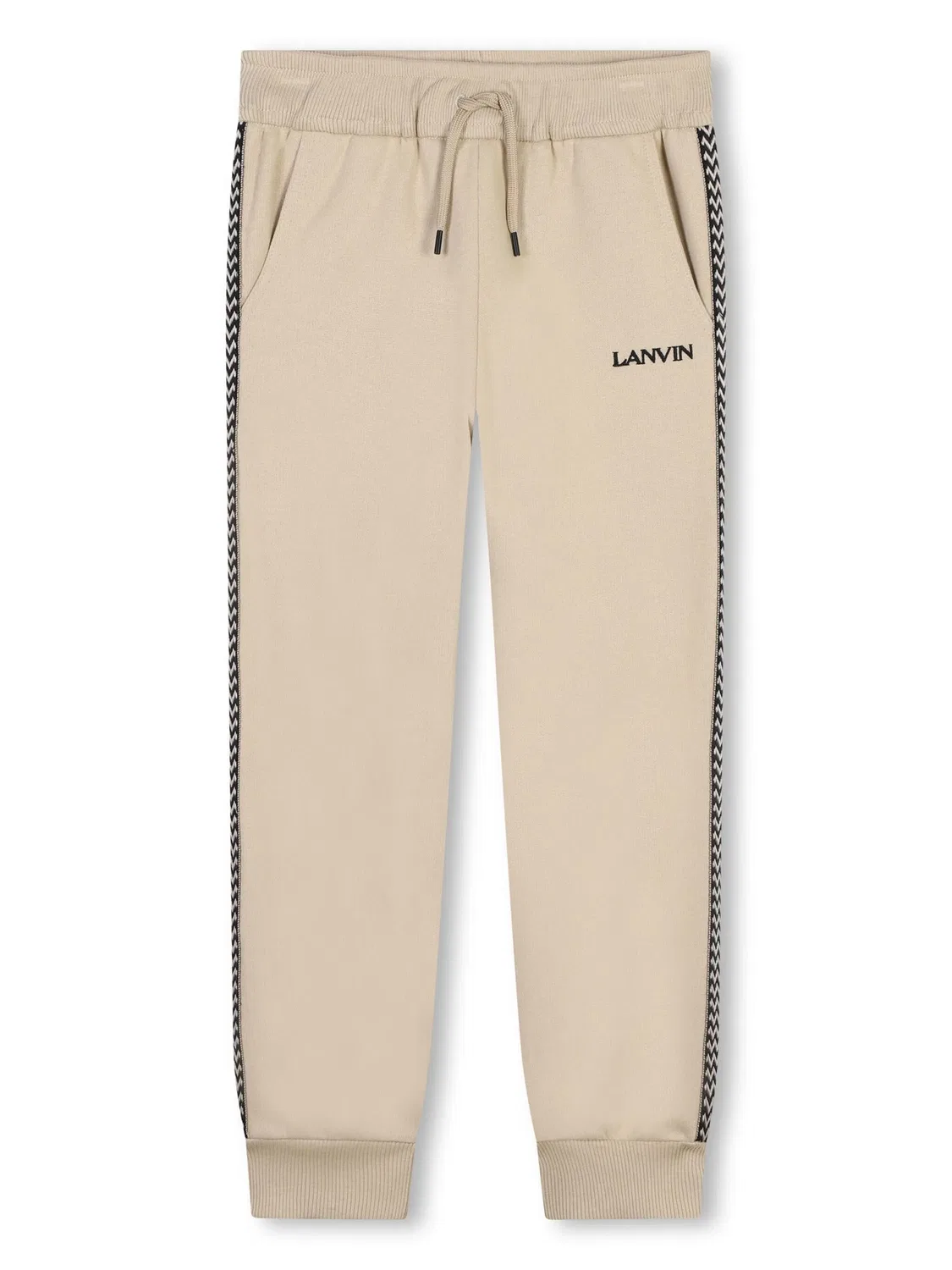 Брюки для активного отдыха с полосатыми краями Lanvin, бежевый