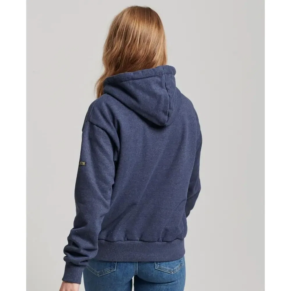 Женское худи с капюшоном Superdry, Цвет BLAU — фото 4