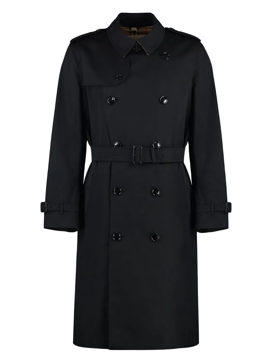 Плащ Heritage Kensington с поясом Burberry, черный