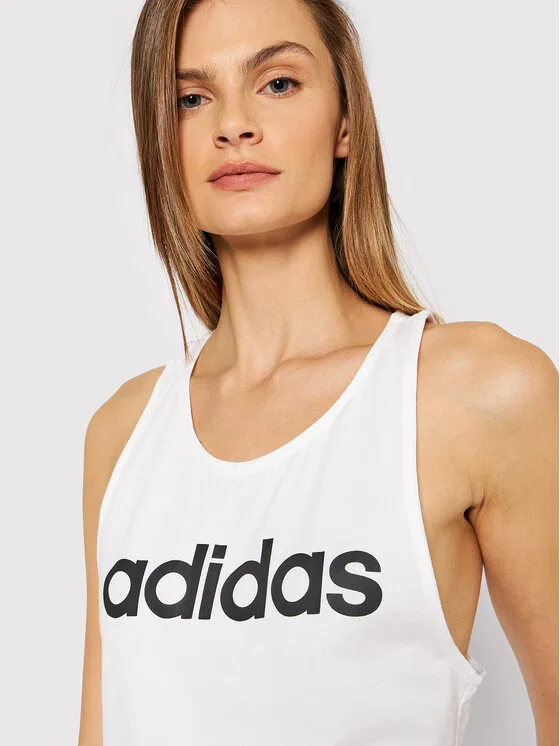 Топ regular fit Essentials Loose Logo Adidas, белый — фото 3