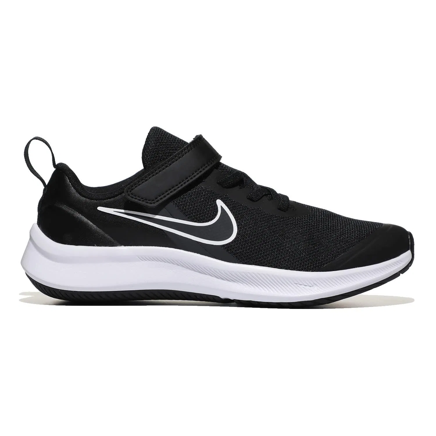 Детские кроссовки для мальчиков с шнуровкой NIKE Star Runner 3, Black — фото 3