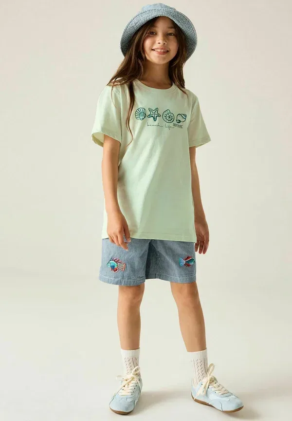 Футболка хлопковая Bosley short sleeved graphic t-shirt unisex - print t-shirt Regatta, Ocean Mist