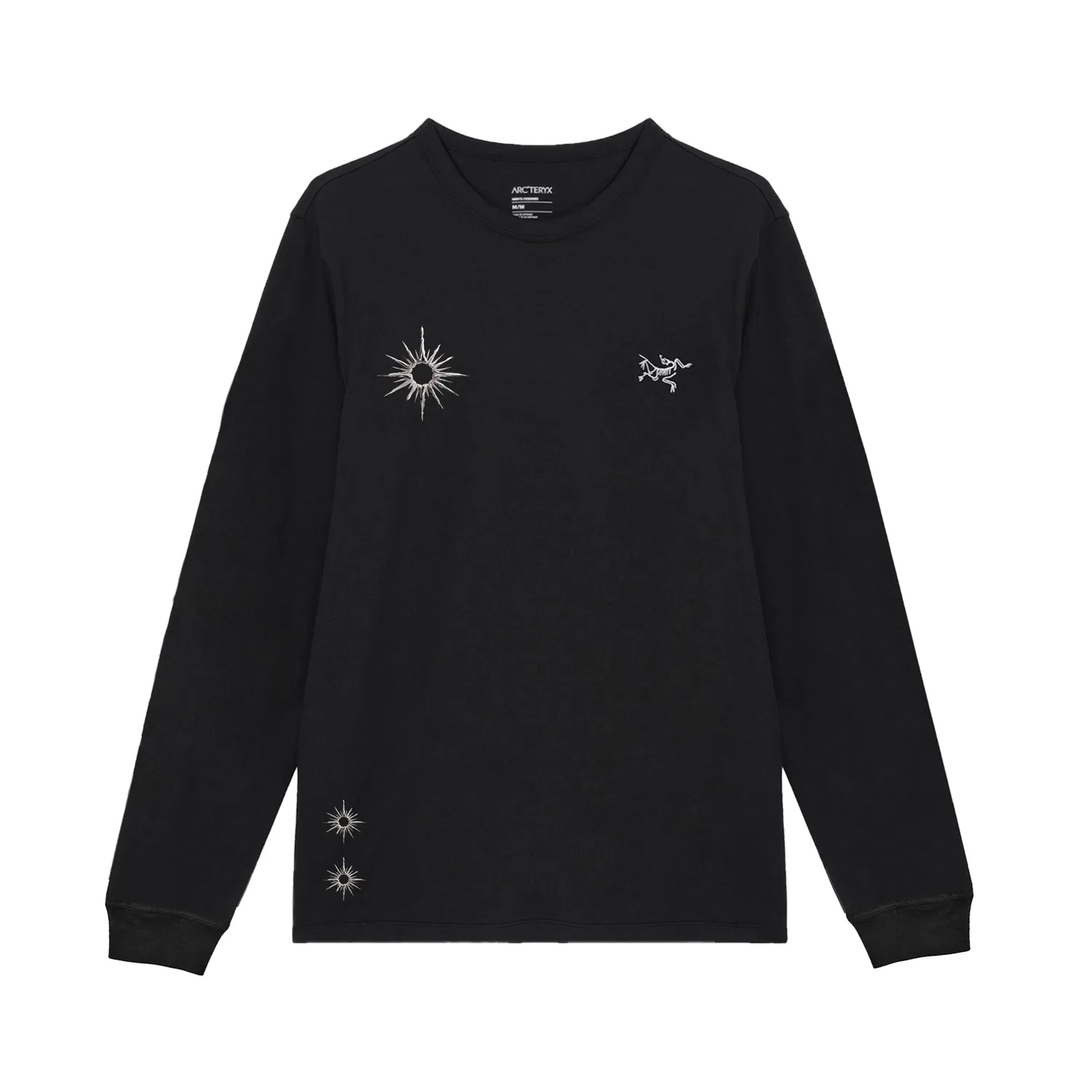 Мужская футболка с круглым вырезом, тонкая KRAGG T Shirts, Arcteryx, Black
