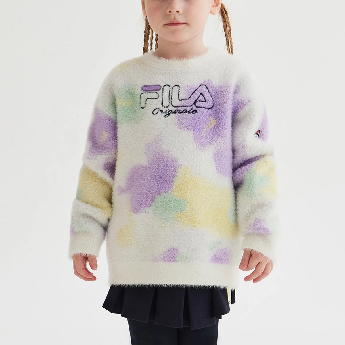 Детский свитер с принтом All Over Print FILA KIDS, Красный — фото 3