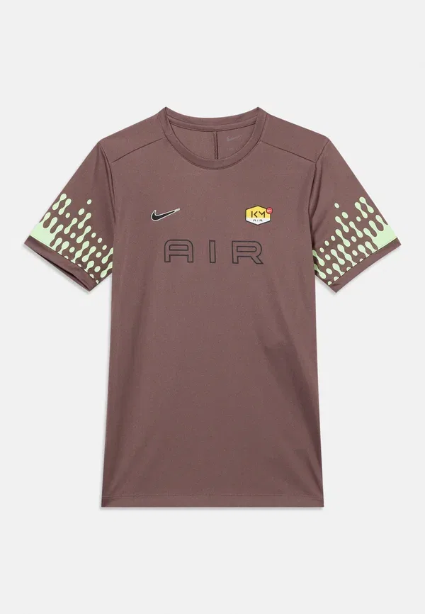 Футболка с принтом, влагоотводящая, Kylian mbappe unisex - sports t-shirt, Nike Performance, сливовый — фото 3