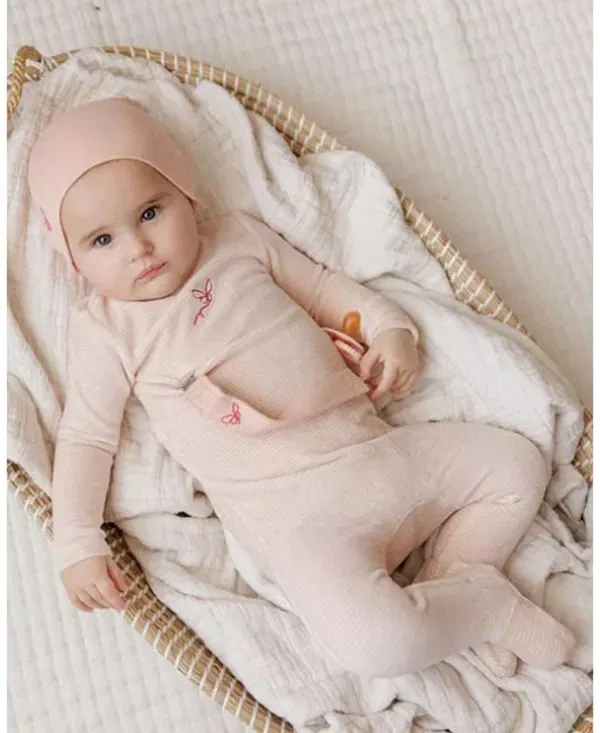 Детский слитный комбинезон с длинным рукавом Ely'S & Co., Light Pink — фото 2