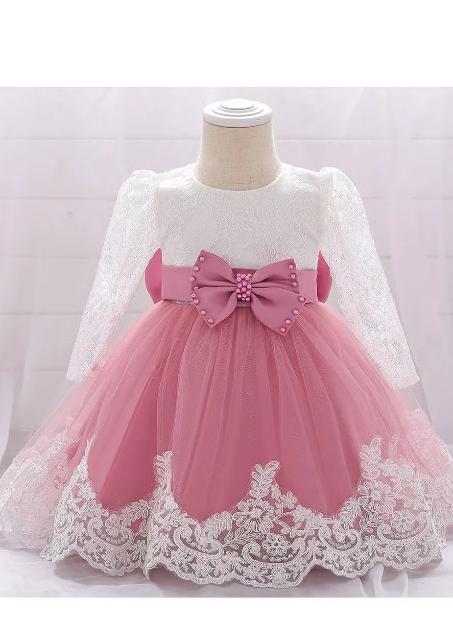 Платье с вышивкой и цветочной аппликацией для девочки Best Gift Fashion, многоцветный