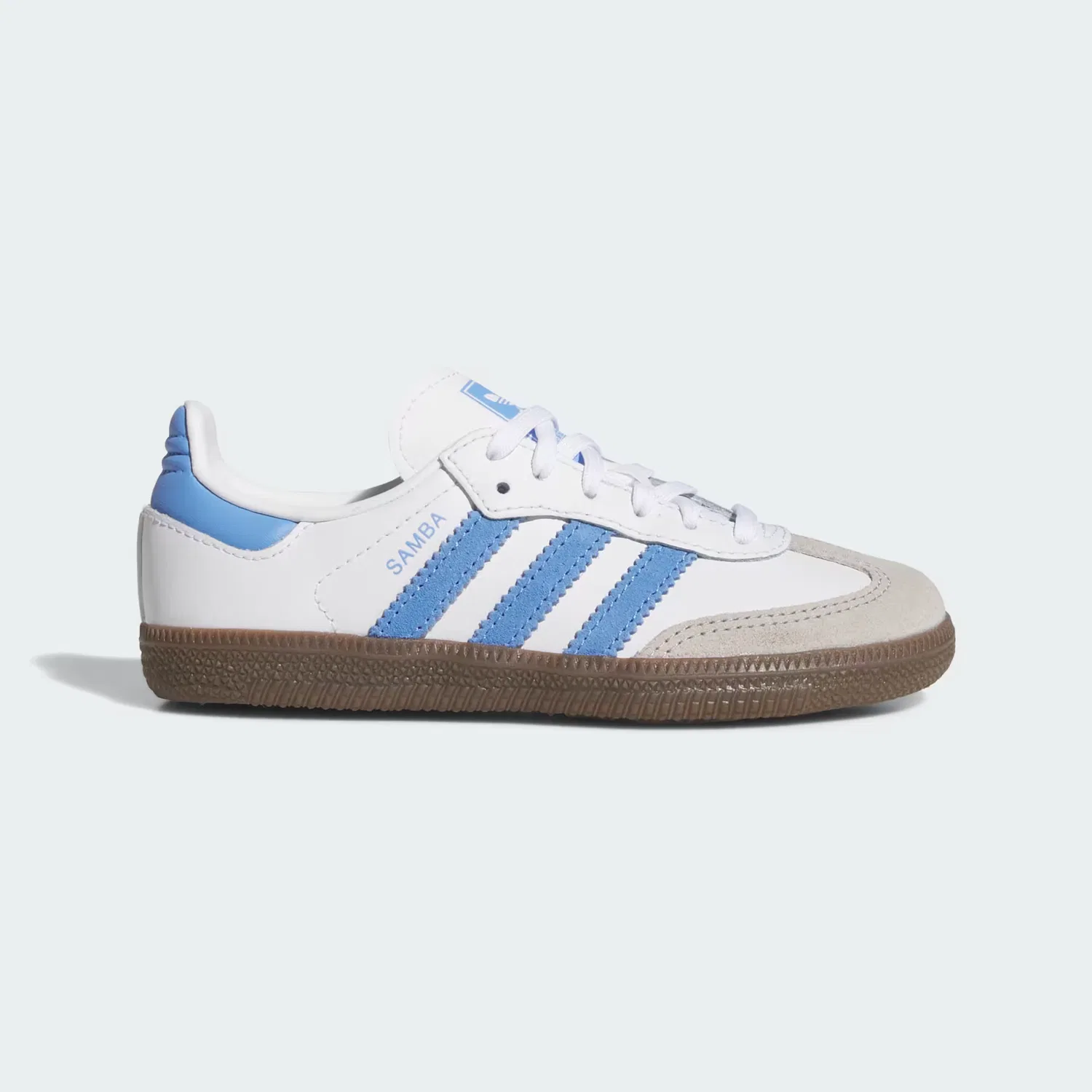 Детские кроссовки на шнуровке SAMBA OG Adidas Originals, белый/синий/gum