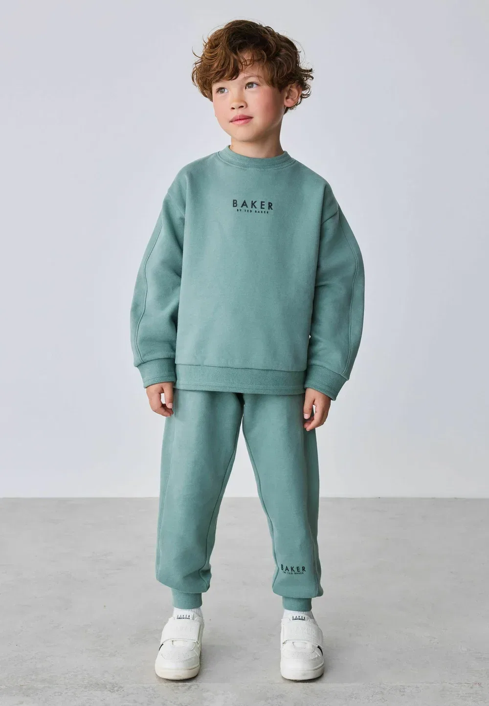 Комплект из толстовки и спортивных брюк стандартного кроя Baker By Ted Baker, Mid Green — фото 2