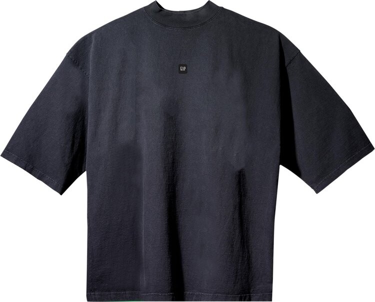 

Футболка Yeezy Gap Engineered by Balenciaga Logo 3/4 Sleeve Tee 'Washed Black', черный