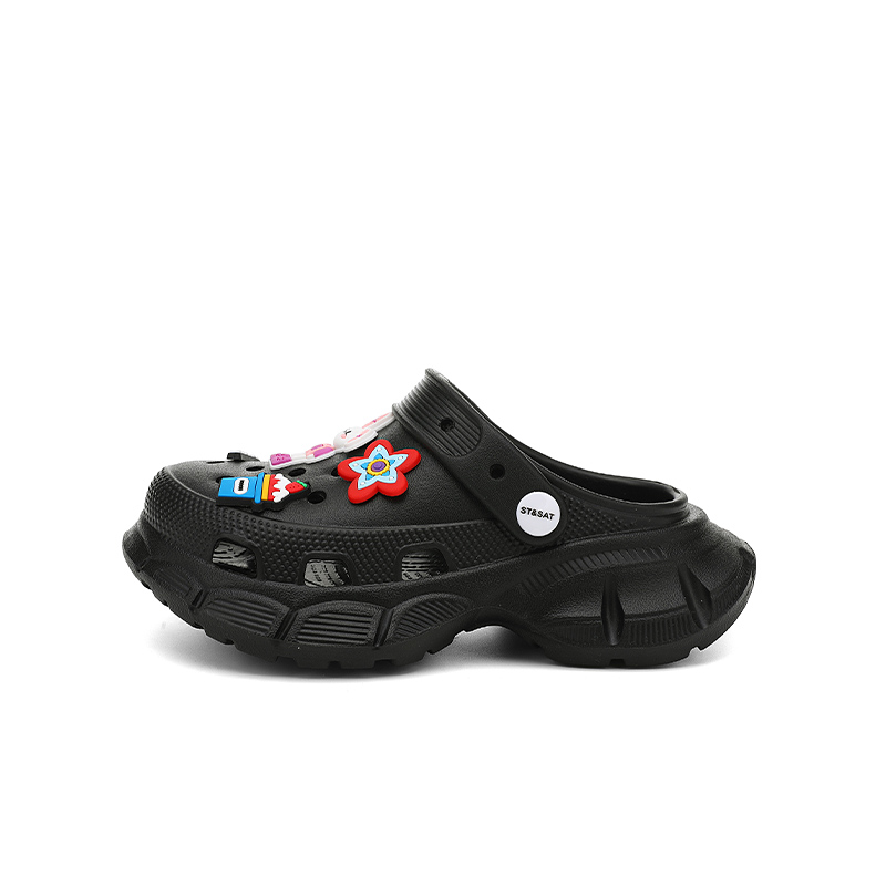 

Детские сандалии с низким верхом, устойчивые к истиранию, дышащие, быстросохнущие, легкие, с амортизацией ST&SAT, черный