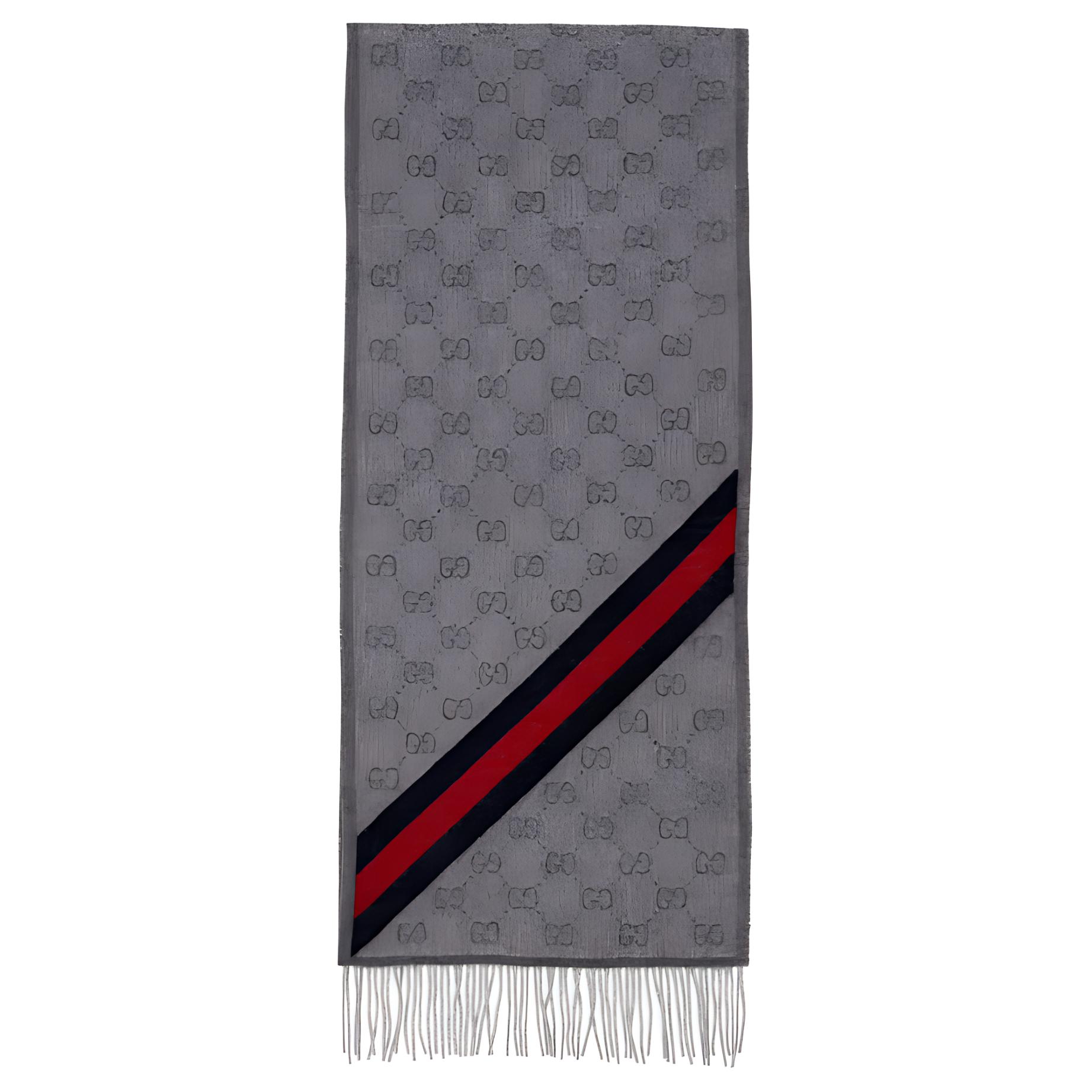 

Шерстяной шарф с логотипом GUCCI