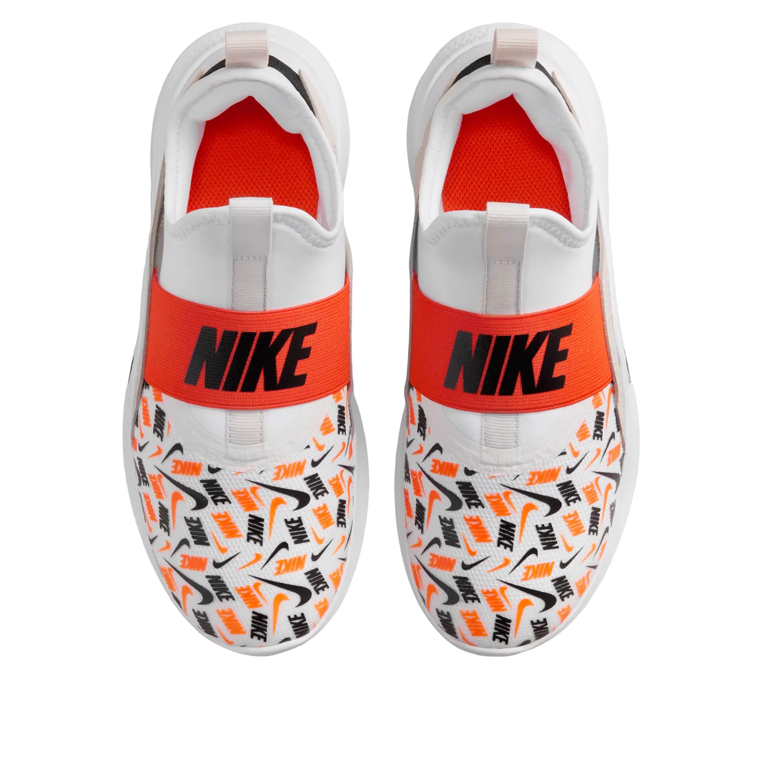 (GS) Кроссовки Nike Flex Runner 4 'White Safety Orange' — фото 2