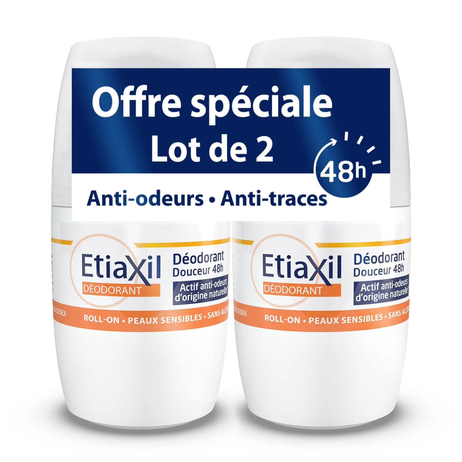 Дезодорант Etiaxil Gentle 48H без алюминия, 2 x 50 мл Etiaxil