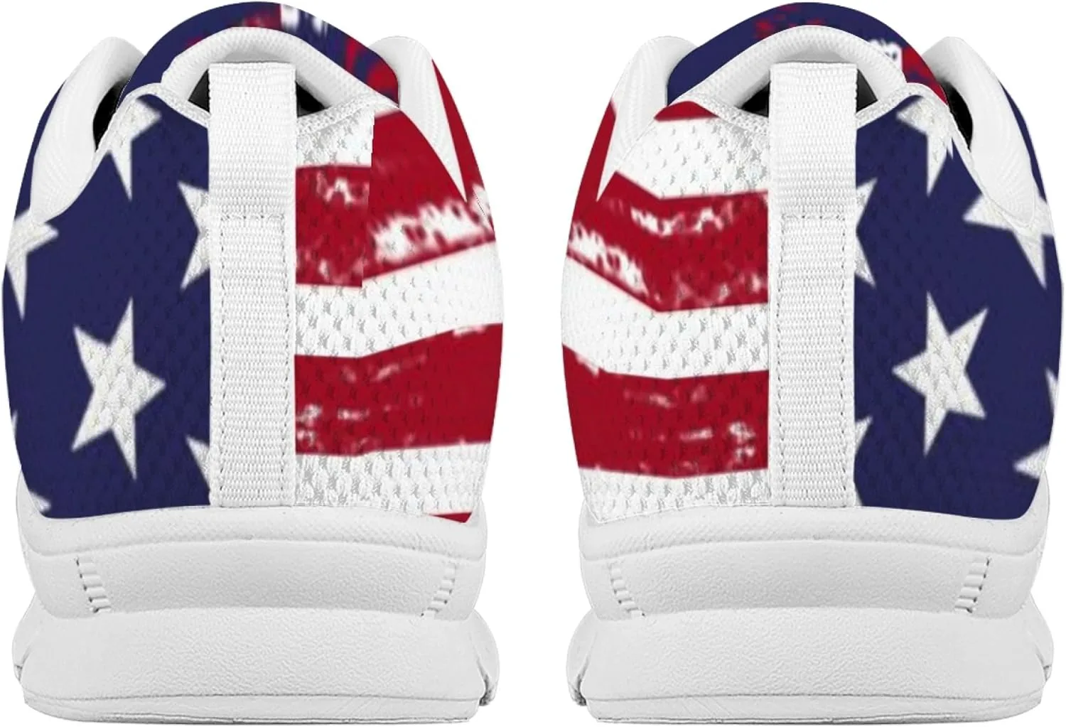 

Мужские кроссовки Jeiento с американским флагом, модные спортивные беговые кроссовки, повседневная обувь для путешествий и прогулок, плоская, дышащая