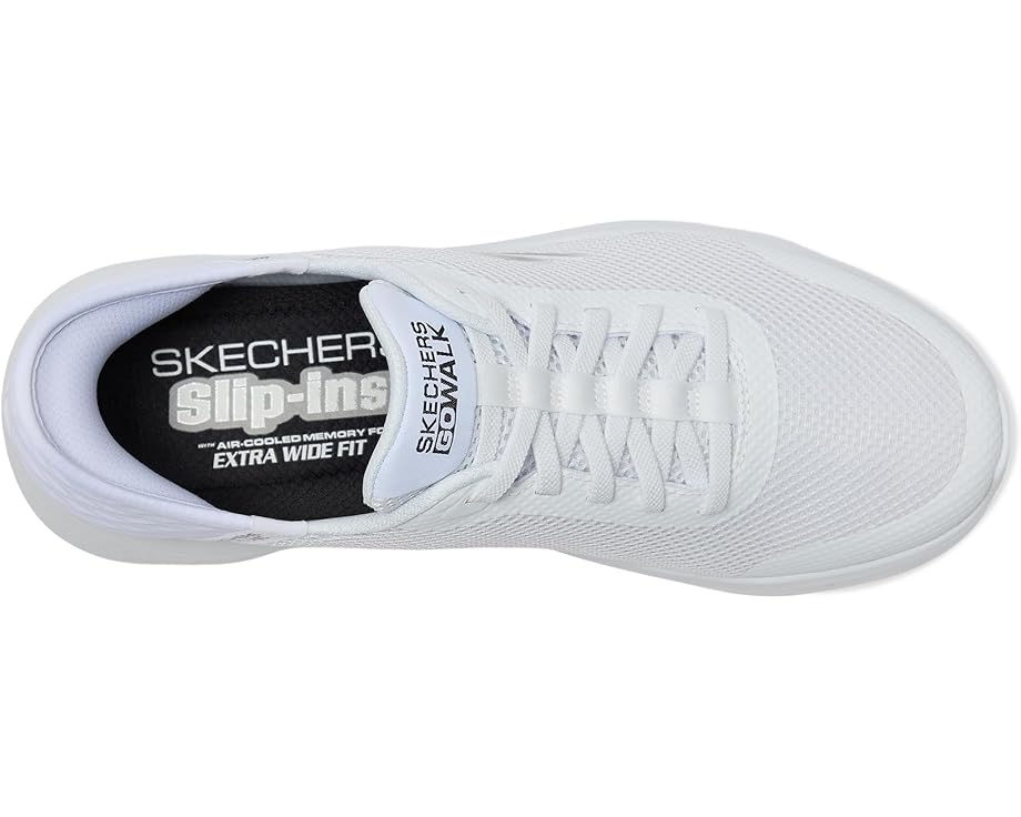 Мужские кроссовки SKECHERS Performance Go Walk Flex - Hands Up Hands Free Slip-Ins, White — фото 2