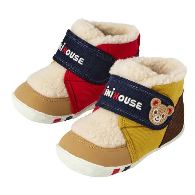 MIKI HOUSE Комфортные термостойкие нескользящие высокие ботинки Toddler Brown Infant And Toddler — фото 3