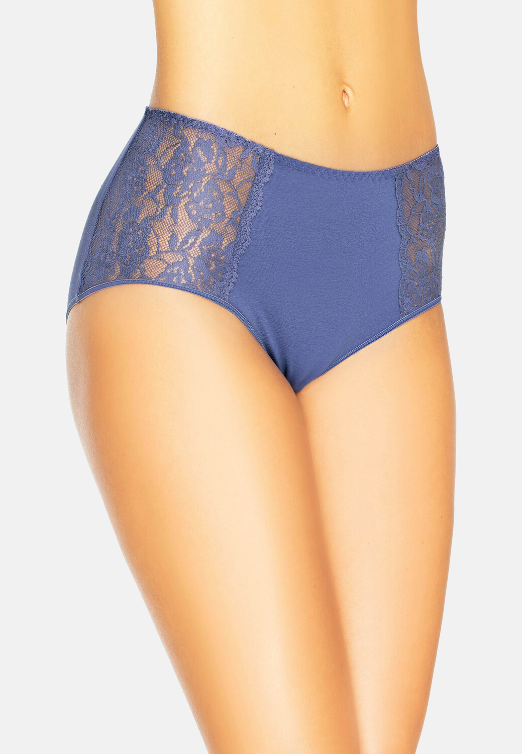 

Трусы Teyli Hohe Taille Baumwoll mit floraler Spitze Loren, синий