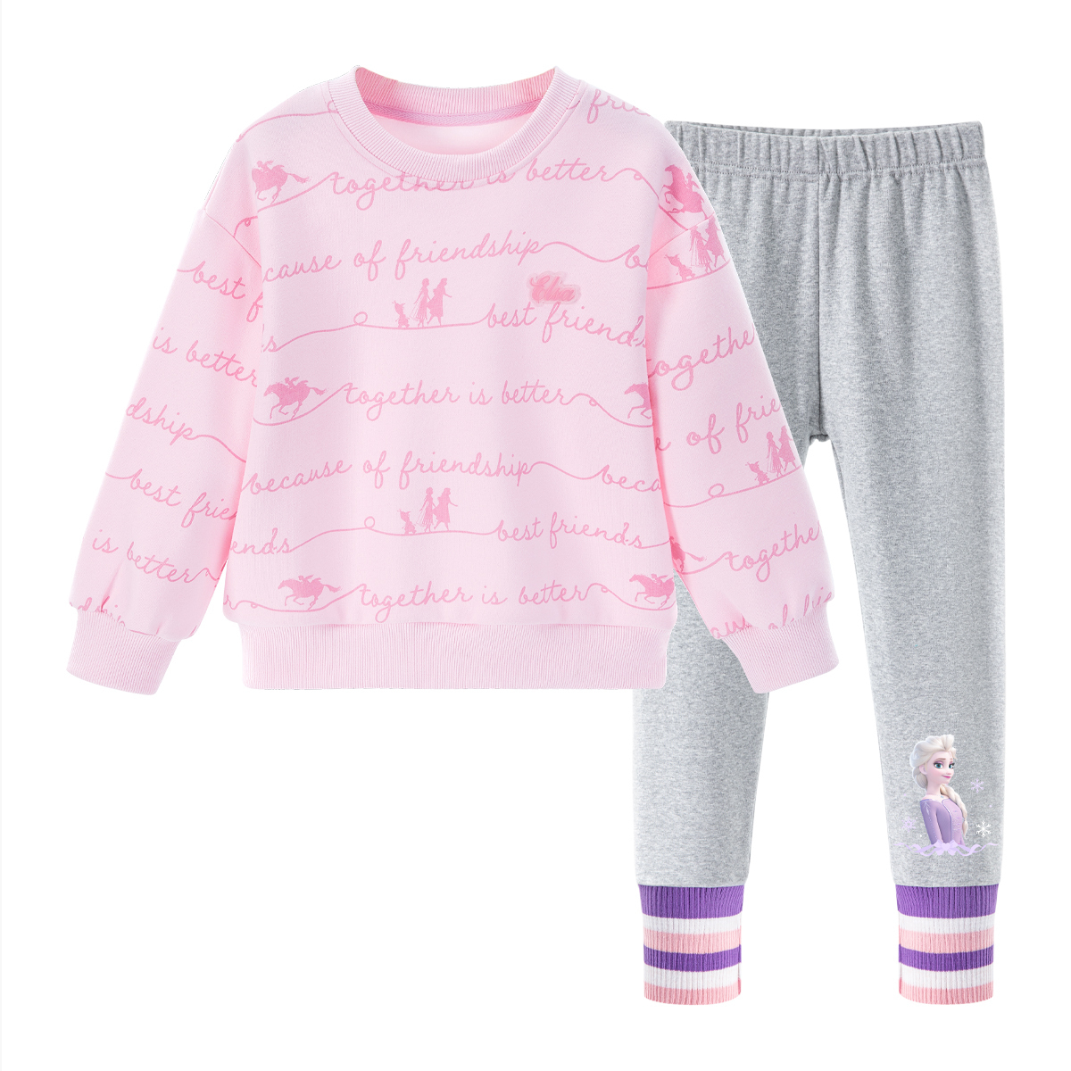 

Детская повседневная спортивная одежда серии frozen Disney, розовый