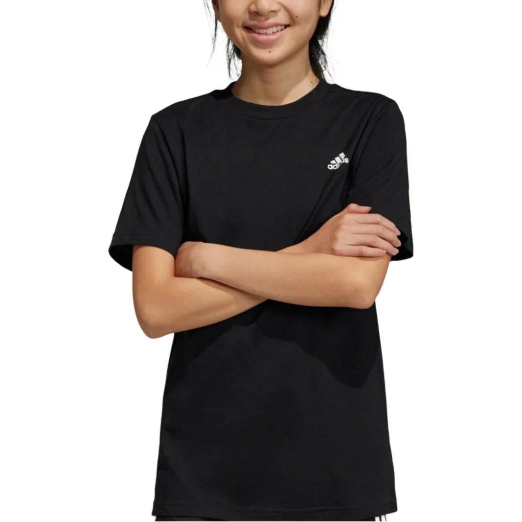 Футболка Adidas Essentials для детей, черная — фото 3