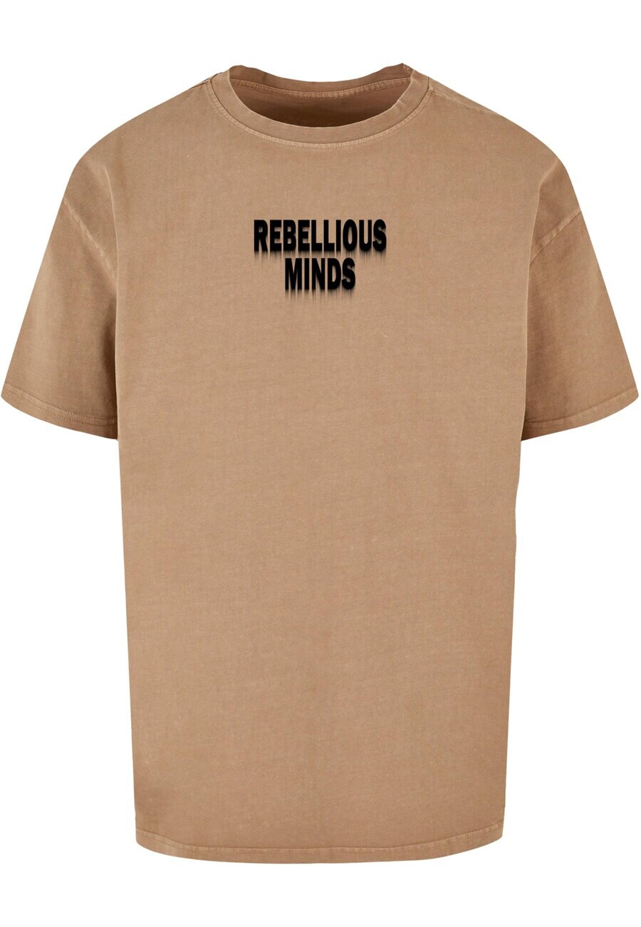 

Футболка Merchcode REBELLIOUS MINDS, темно-бежевый