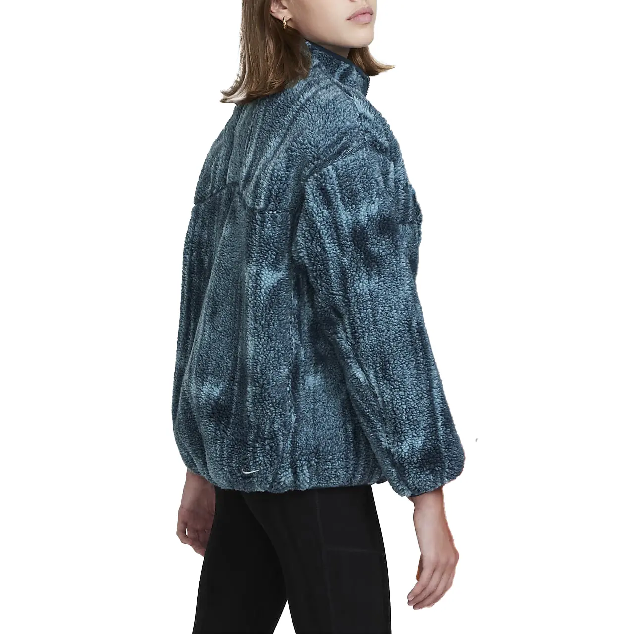 Nike Куртка коллекция THERMA FIT ADVACG denim blue/green/navy blue/white mountain для подростков — фото 4