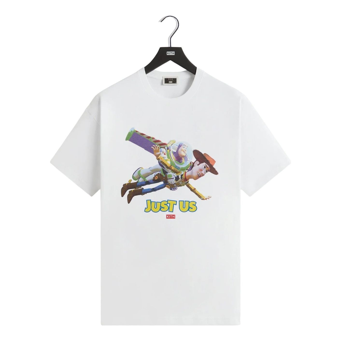 

Винтажная футболка KITH x Disney Pixar Just Us Flying, цвет «белый»