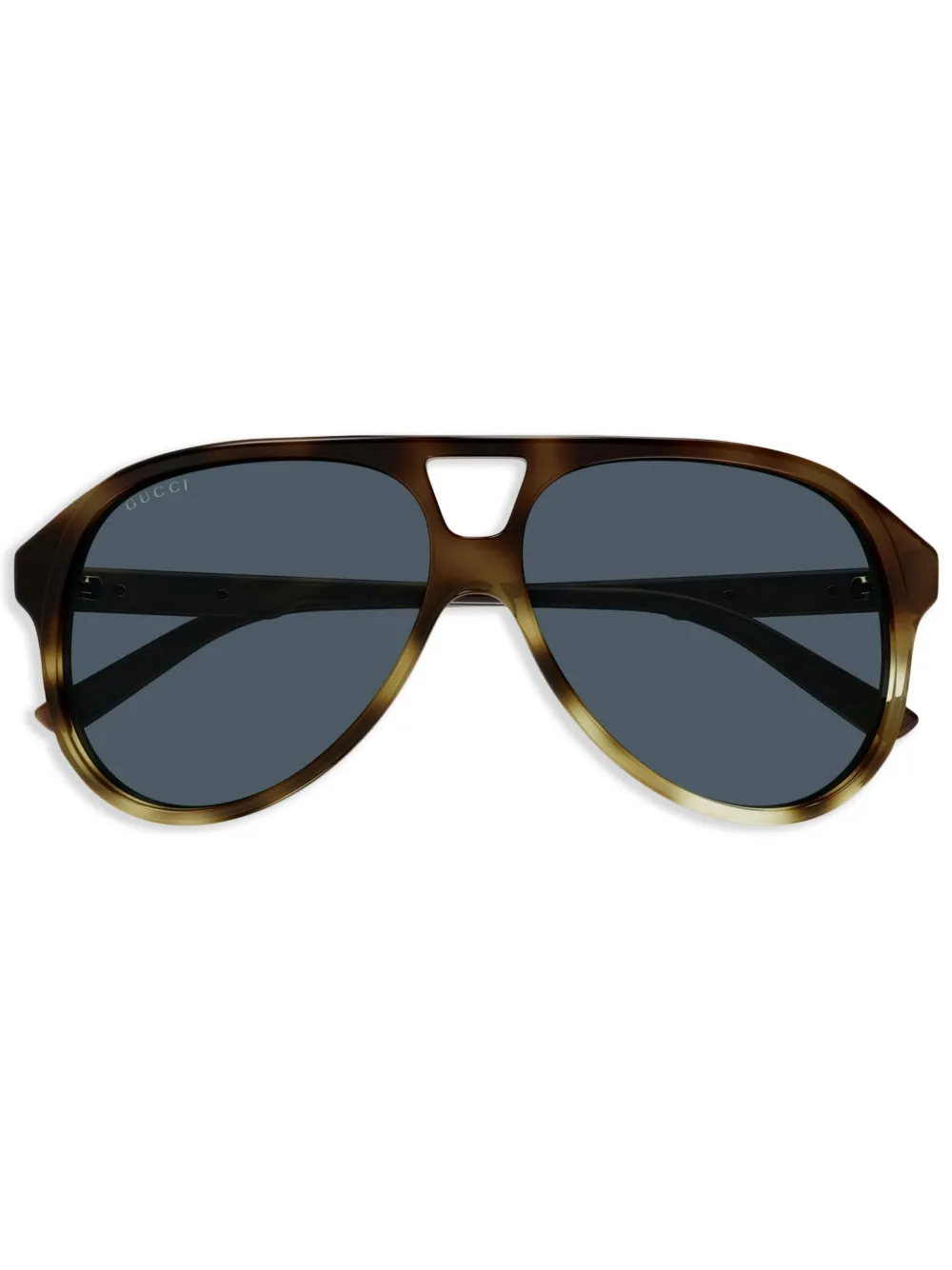 

Солнцезащитные очки-пилоты с логотипом Interlocking G Gucci Eyewear, коричневый