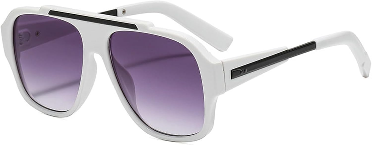 

Женские солнцезащитные очки-пилот Helena Fashion, квадратные, с защитой от УФ-излучения UV400, в стиле ретро, ​​с градиентным переходом, мужские солнцезащитные очки с заклепками, черные, C5