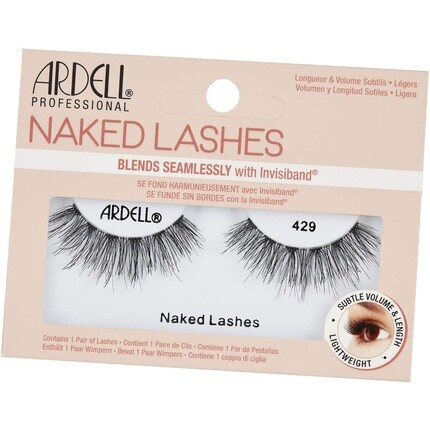 

Naked Lashes 429 Натуральные накладные ресницы из натуральных волос — веганские и многоразовые, 1 пара, Ardell