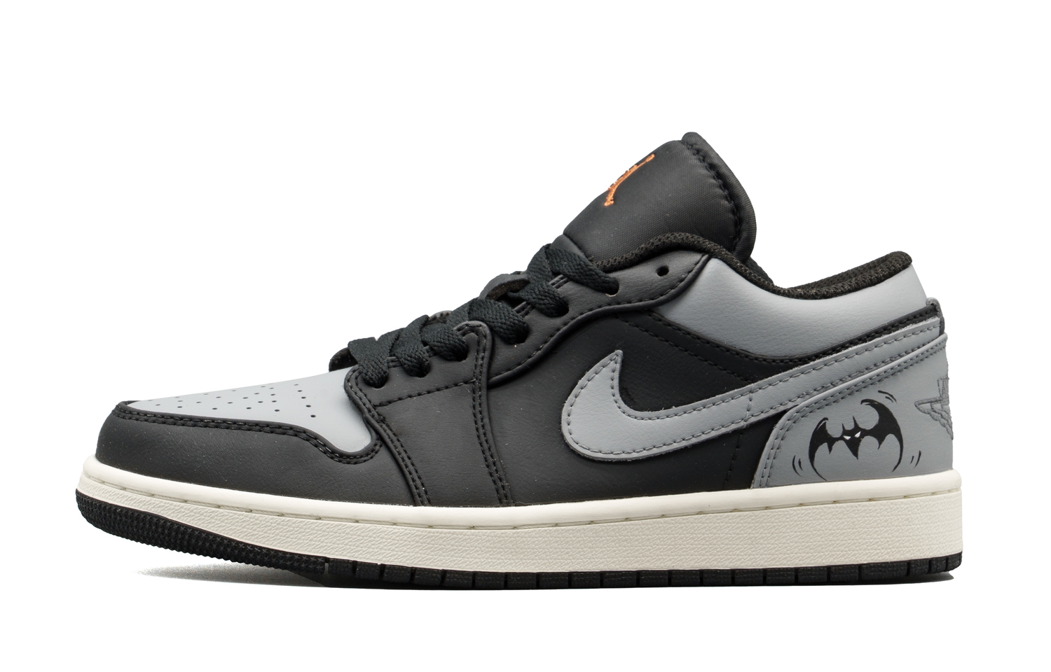 

Air 1 Night Bats устойчивые к истиранию баскетбольные кроссовки Mid top для детей Light Gray для подростков Jordan, светло-серый