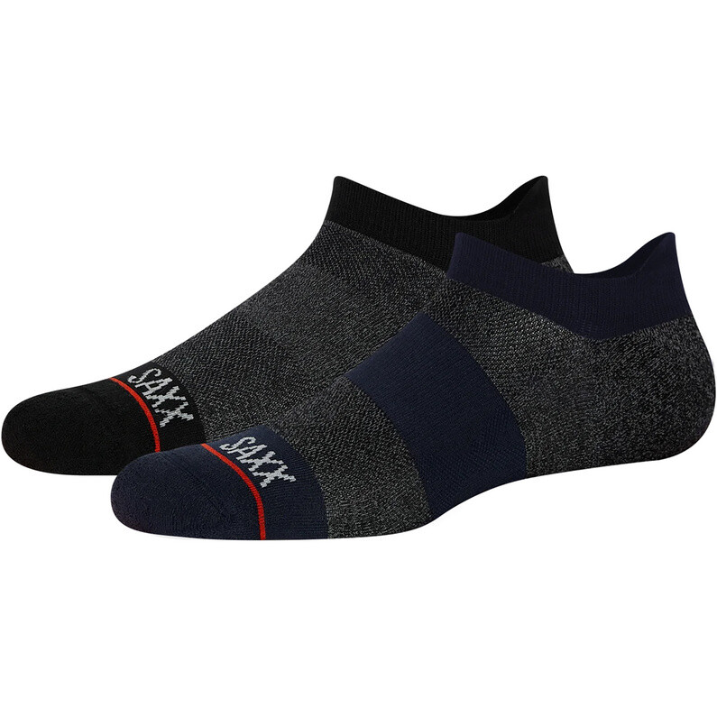 

Мужская упаковка из 2 низких носков, полный комплект Saxx Underwear, черный