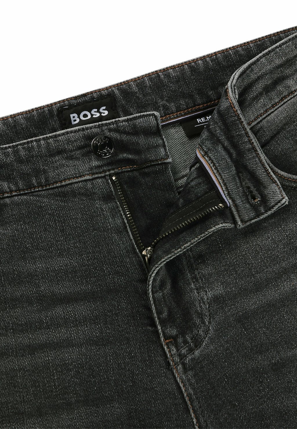 

Джинсы прямого кроя BOSS, антрацит