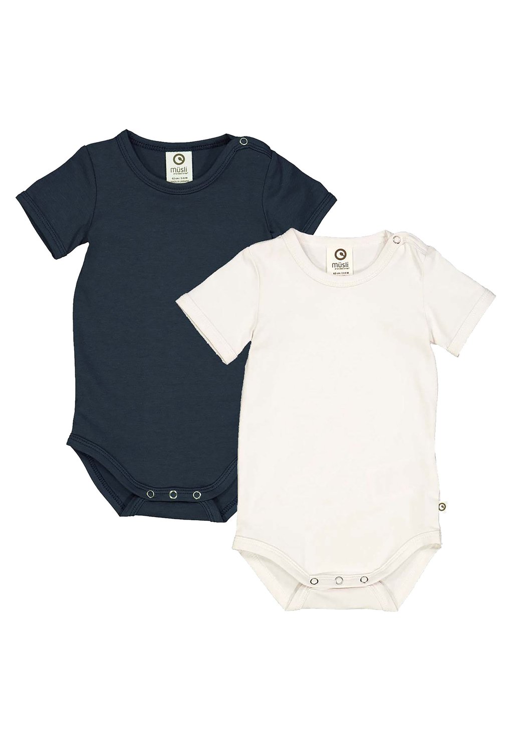 

Боди 2 PACK Müsli by GREEN COTTON, слоновая кость