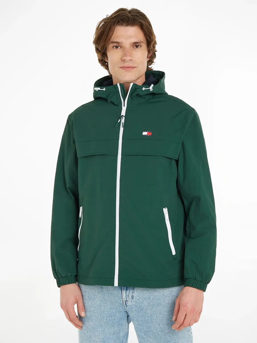 

Блузон Tommy Jeans "TJM CHICAGO WINDBREAKER EXT", с капюшоном, с капюшоном, цвет Court Green