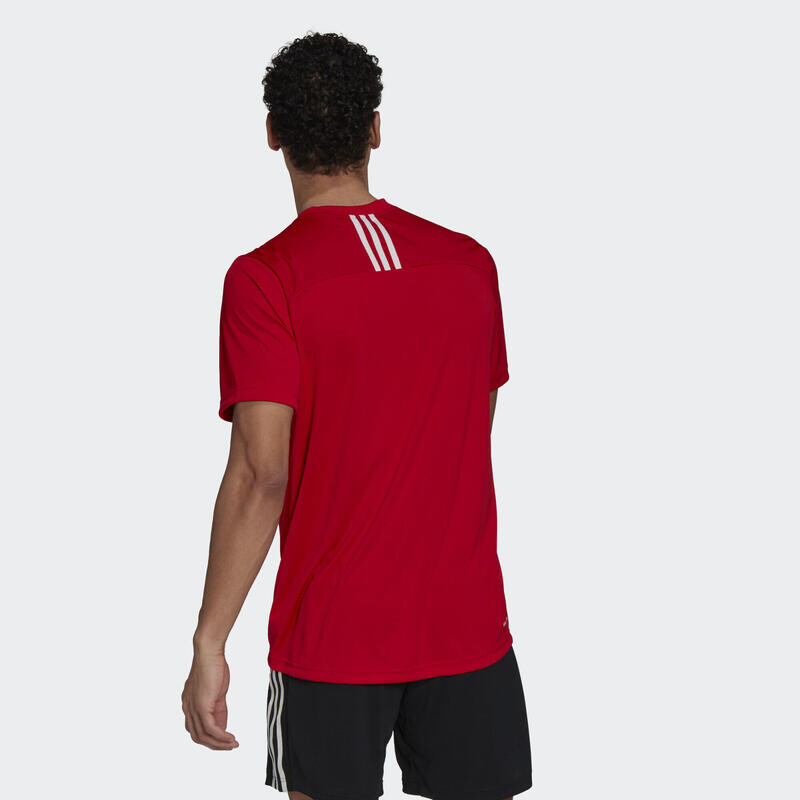 Спортивная футболка Adidas, цвет scharlachrot/weiss — фото 3