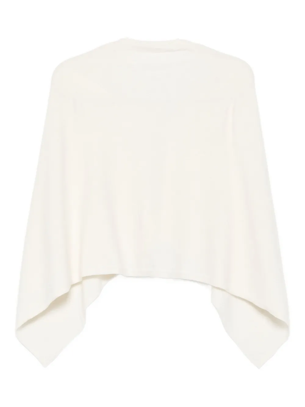 

Кашемировое пончо с воротником-хомутом Eric Bompard, белый