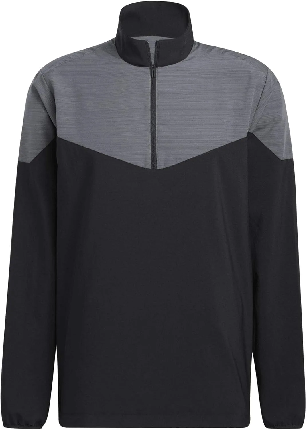 Ветровка Adidas Heather Chevron Block с молнией на 1/4, черный