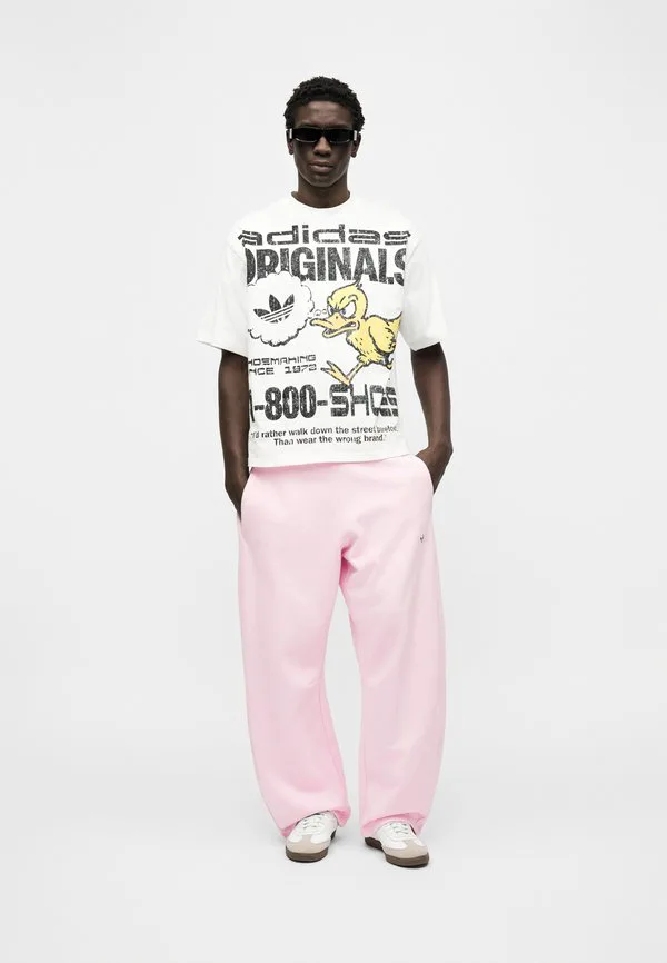 Спортивные брюки унисекс с графическим принтом Adidas Originals, Clear Pink — фото 3