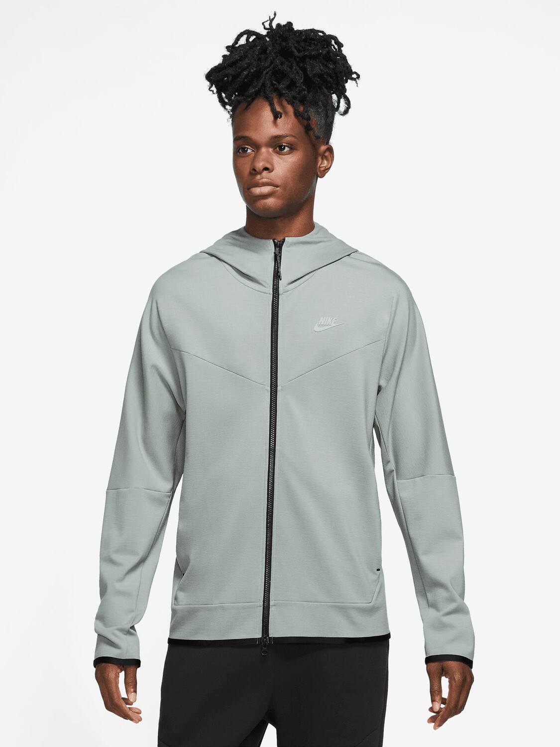 

Толстовка Nike M NK TECH FZ LGHTWHT, зеленый