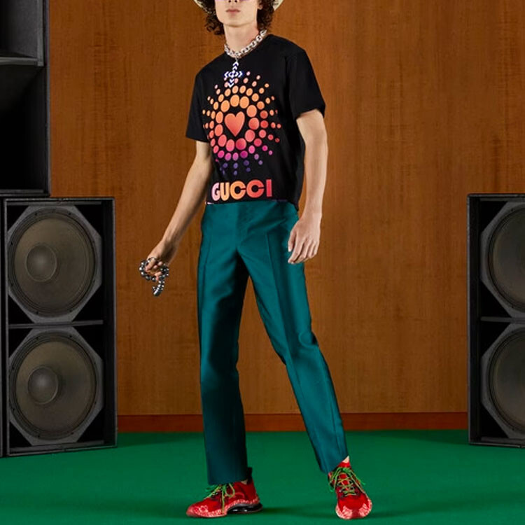 Футболка мужская Gucci Love Parade, черный — фото 3
