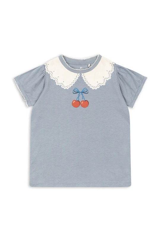 

Детская хлопковая футболка FAMO PUFF TEE GOTS Konges Sløjd, синий