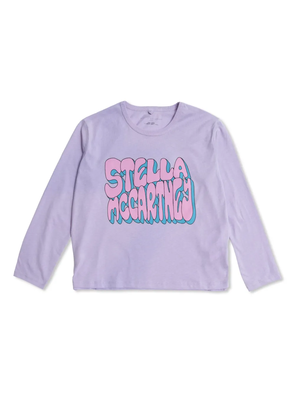 

Футболка с длинными рукавами и графичным принтом Stella McCartney Kids, фиолетовый