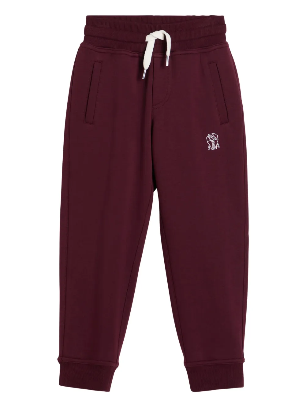 

Спортивные брюки из джерси Brunello Cucinelli Kids, красный