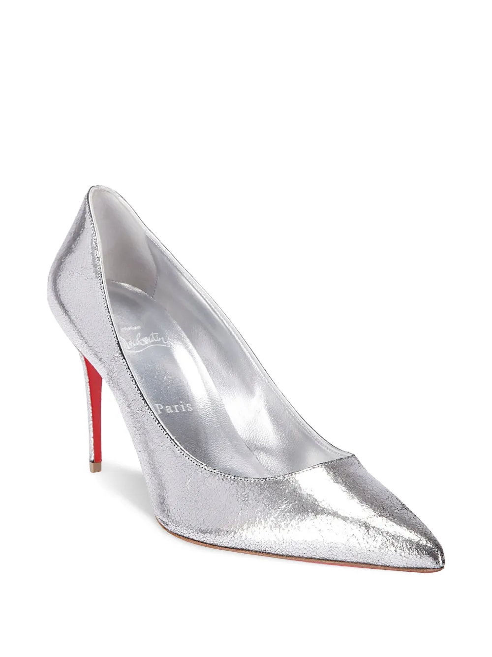 Туфли Kate 85 Christian Louboutin, серебяный — фото 2