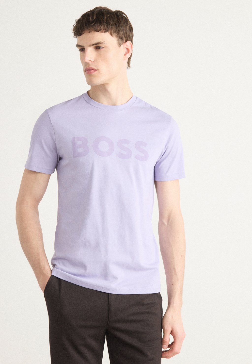 

Рубашка с принтом THINKING BOSS, фиолетовый