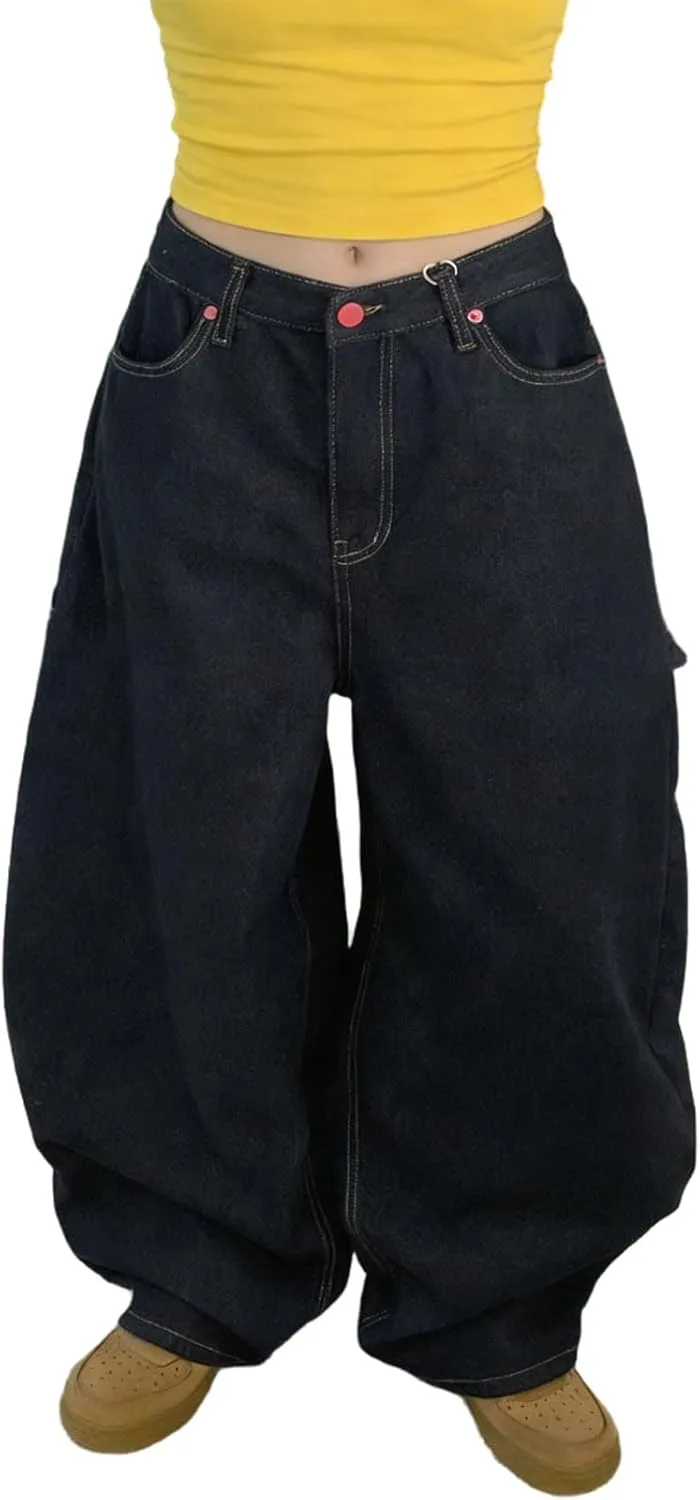 

Женские джинсы Barrel Leg Heart с высокой посадкой Djeanxa