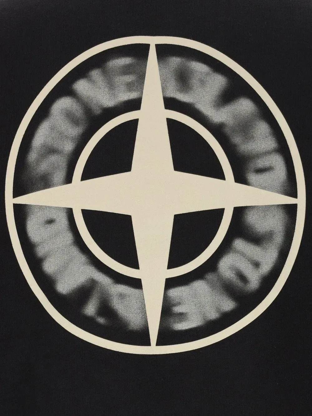6100039 флис из органического хлопка Stone Island, черный — фото 4