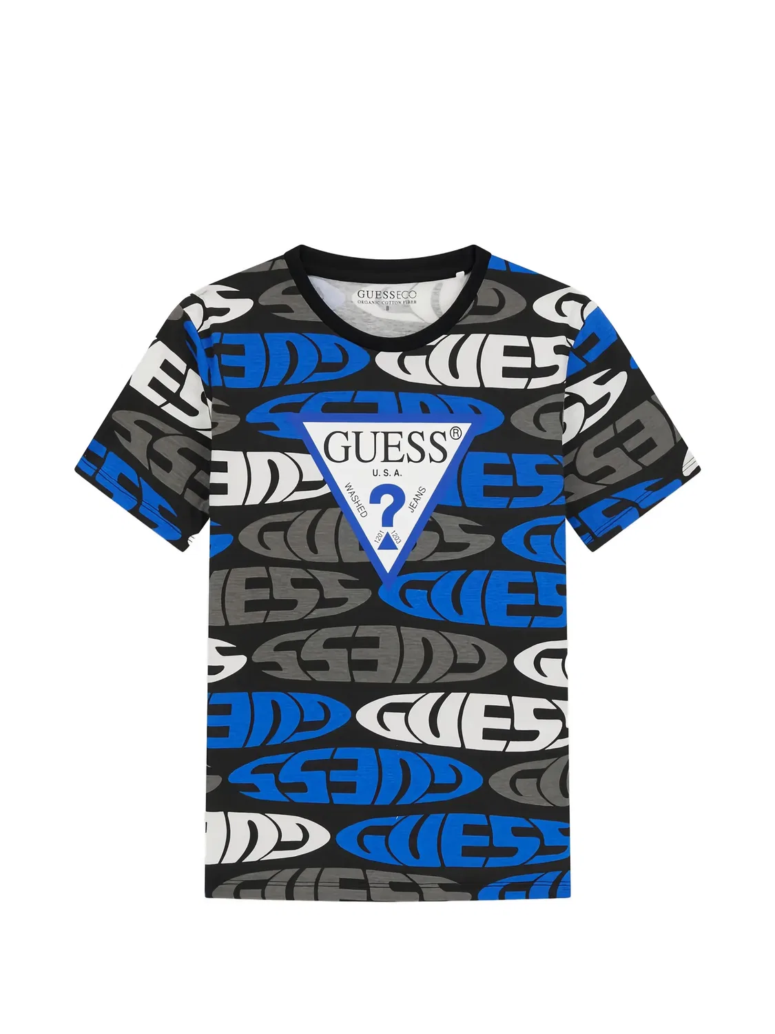 Футболка с принтом по всей поверхности Guess Usa, черный